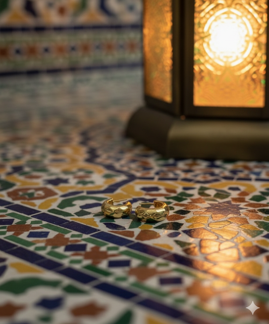 Golden Stainless Steel Earring