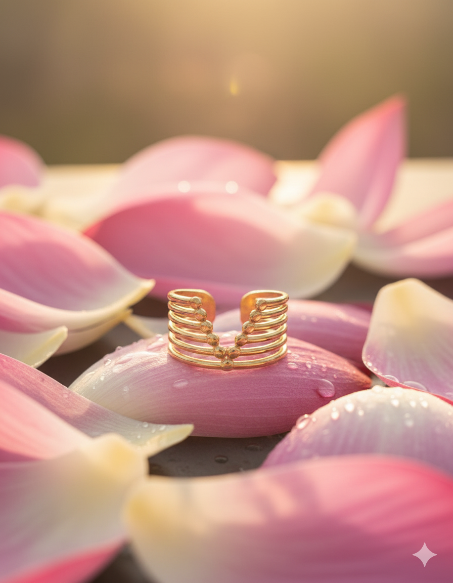 Golden Stainless Steel Ring