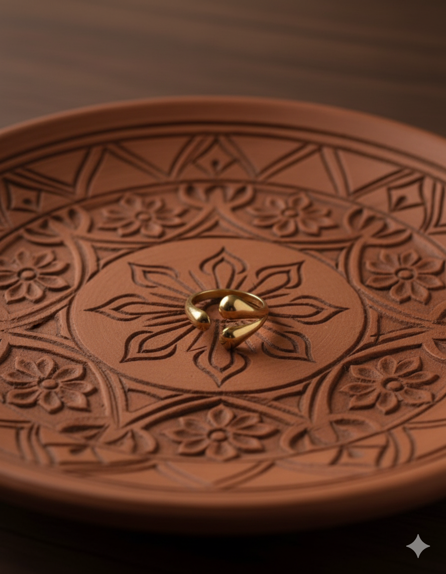 Golden Stainless Steel Ring