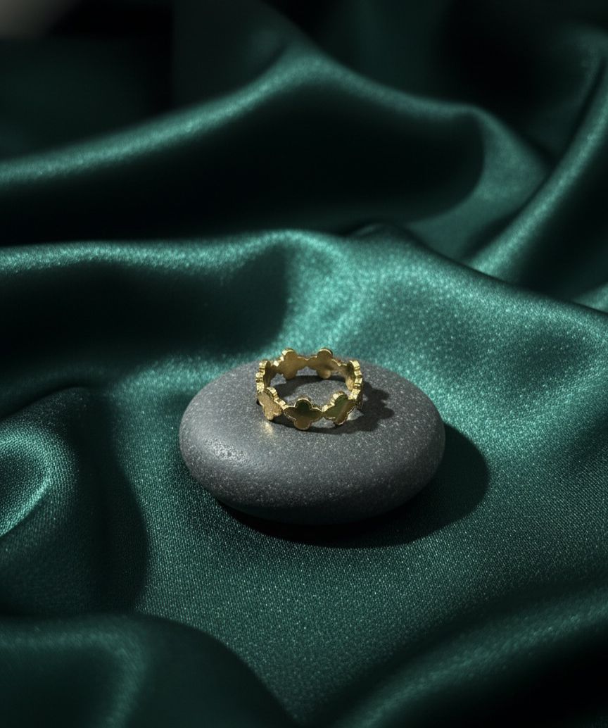 Golden Stainless Steel Ring