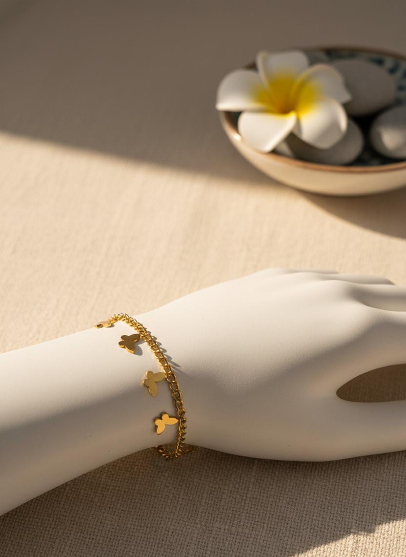 Golden Butterfly Bracelet