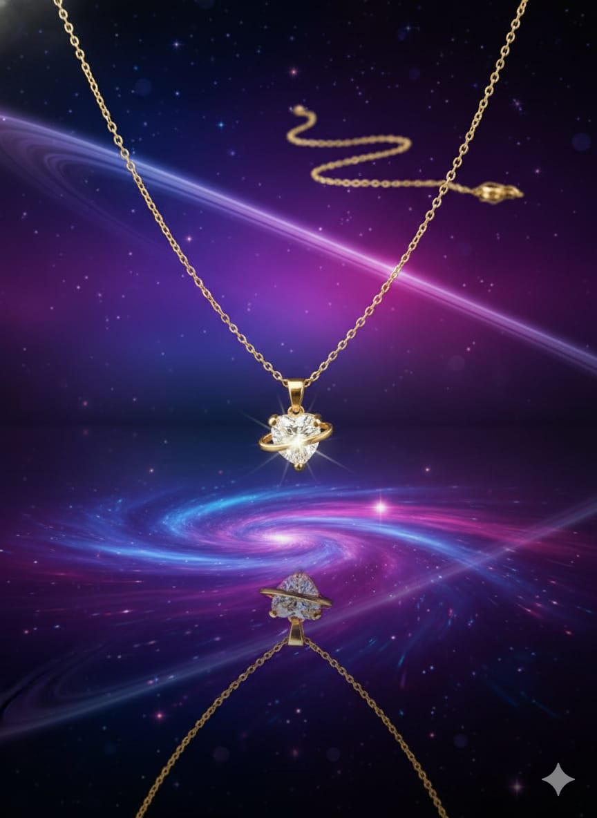 Golden Heart Shape Chain