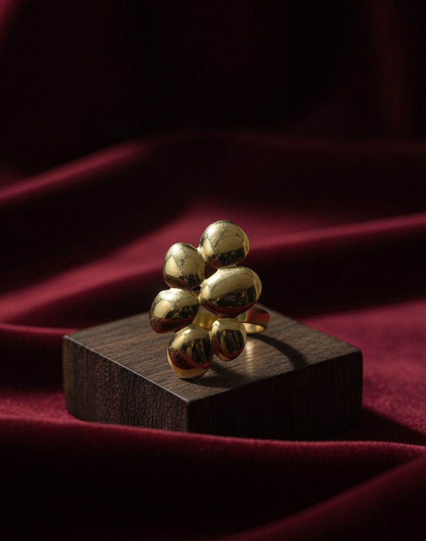 Golden Stainless Steel Ring