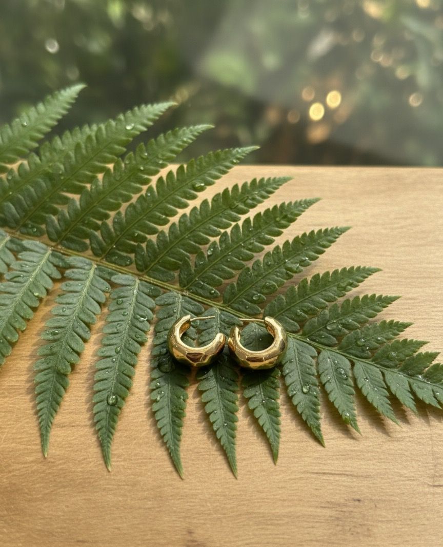 Golden Stainless Steel Earring