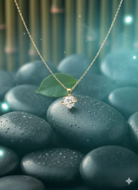 Golden Heart Shape Chain