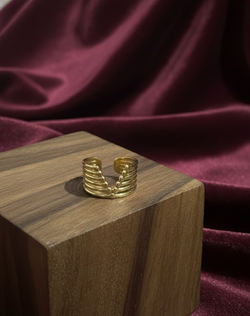 Golden Stainless Steel Ring