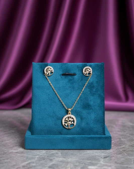 Eternal Life Tree Pendant Set
