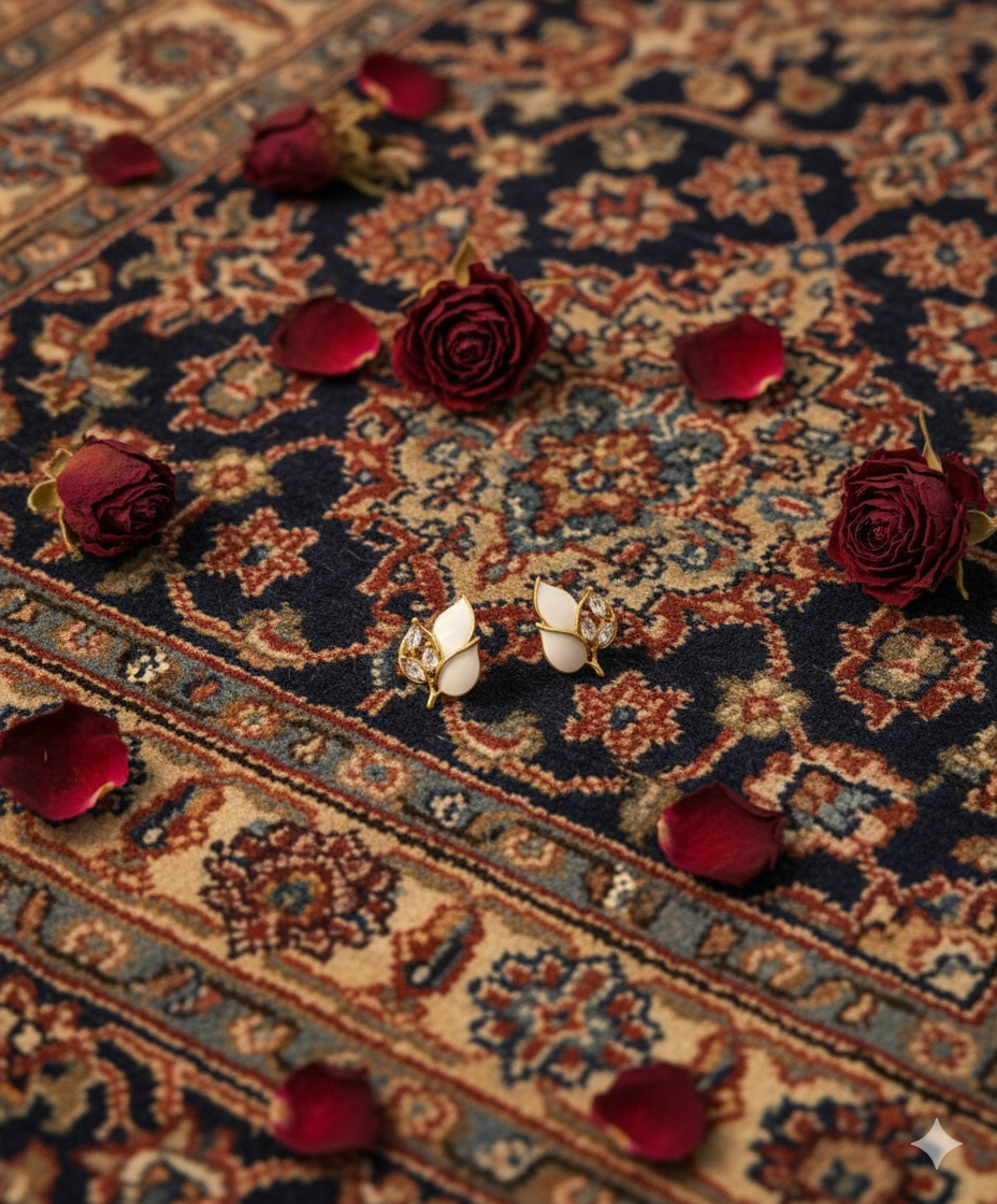 Blush Petal Studs Earring