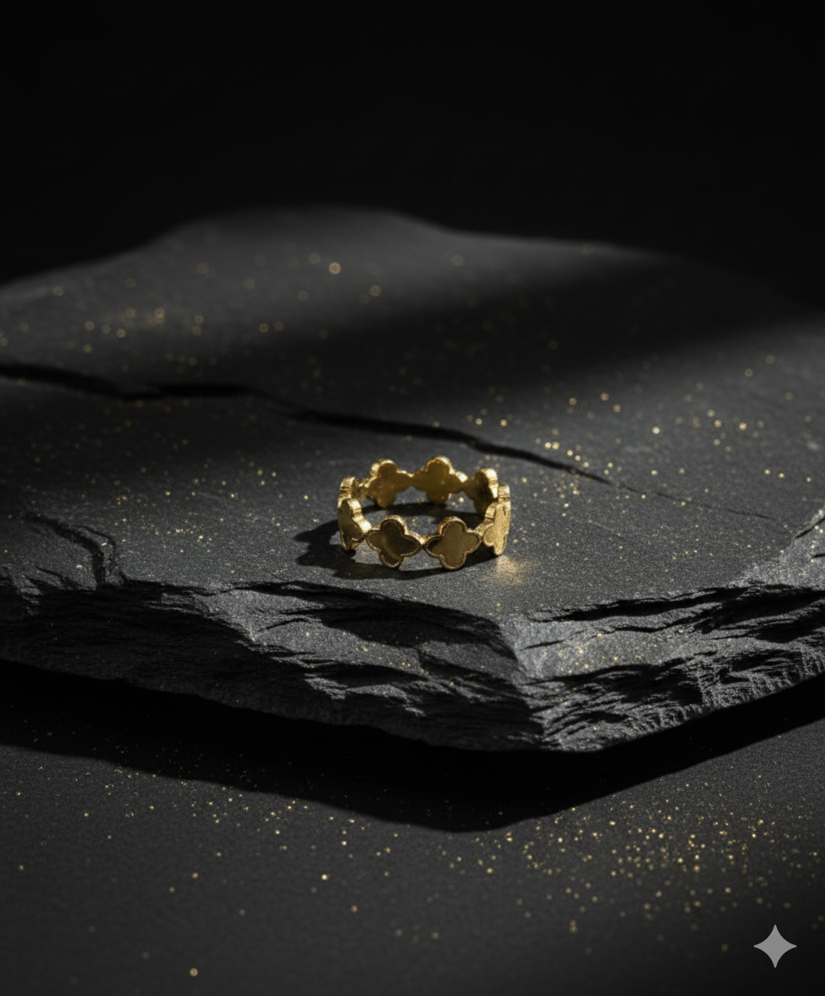 Golden Stainless Steel Ring