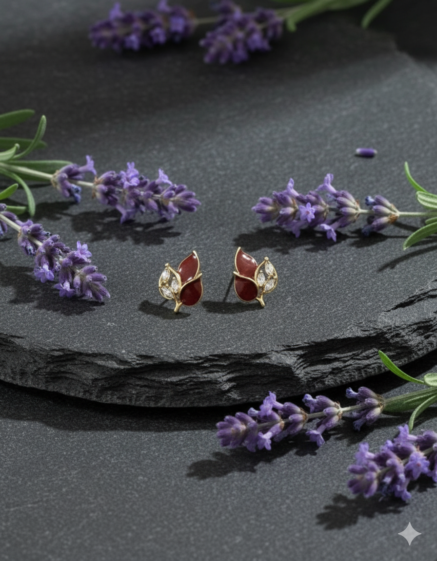 Blush Petal Studs Earring