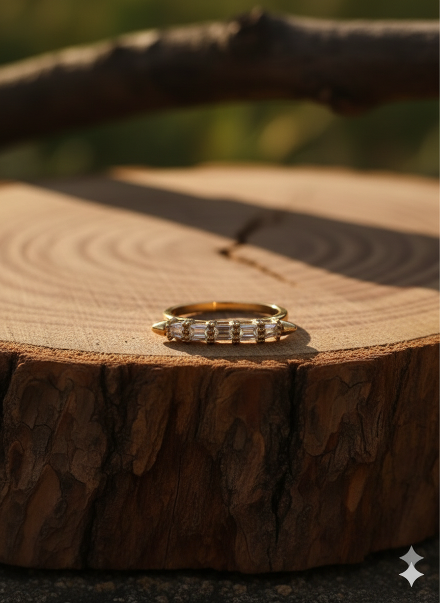 Five Stone Diamond Golden Ring