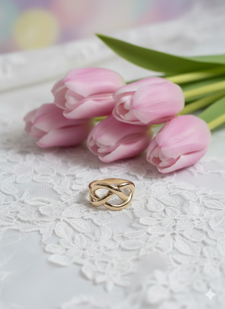 Golden Stainless Steel Ring