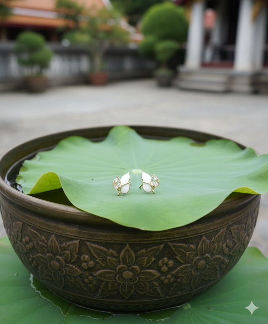 Blush Petal Studs Earring