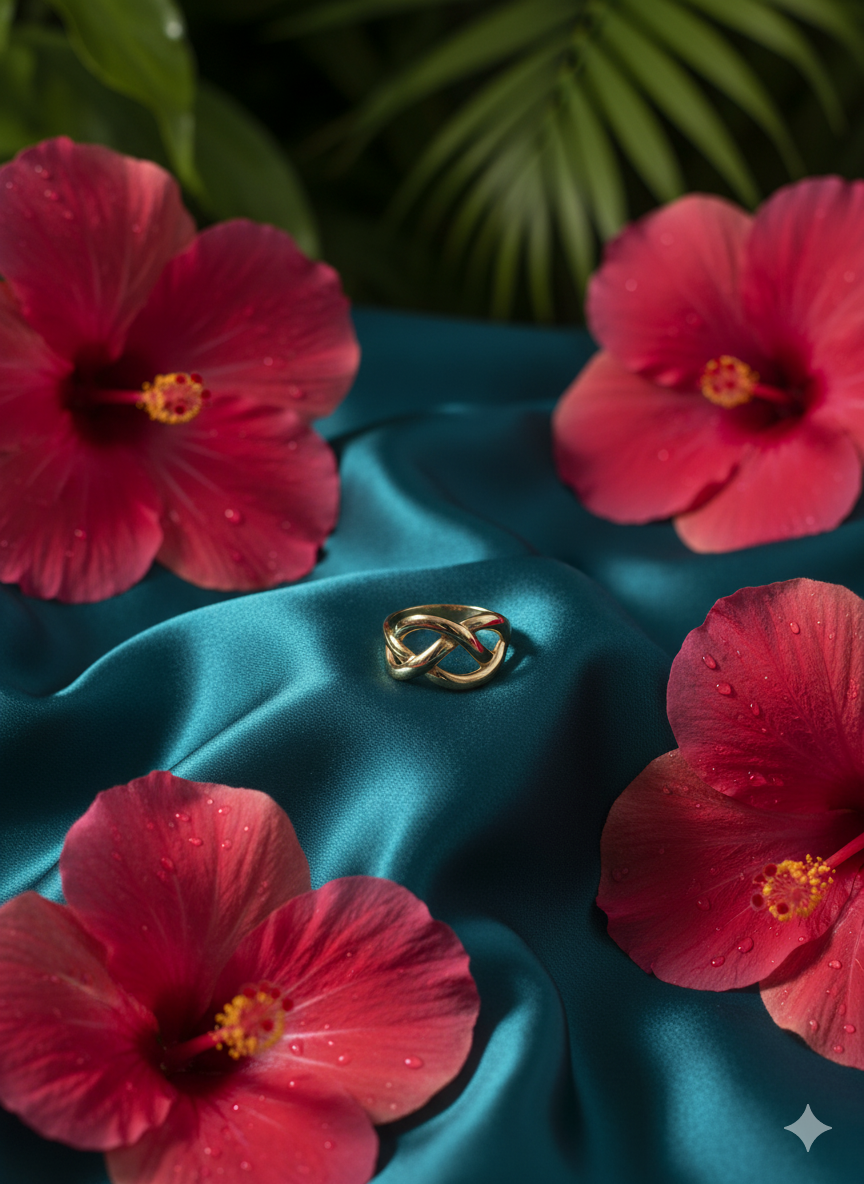 Golden Stainless Steel Ring