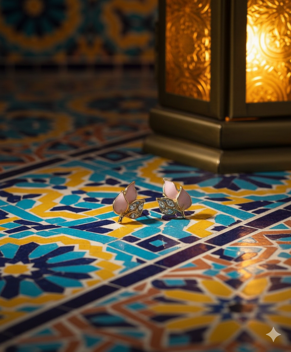 Blush Petal Studs Earring