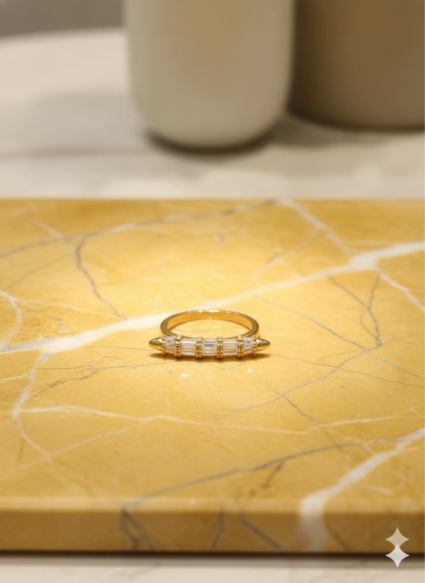 Five Stone Diamond Golden Ring