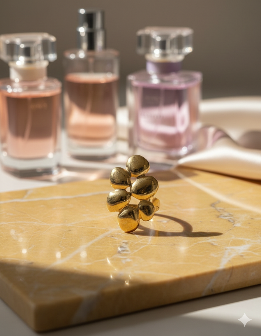 Golden Stainless Steel Ring