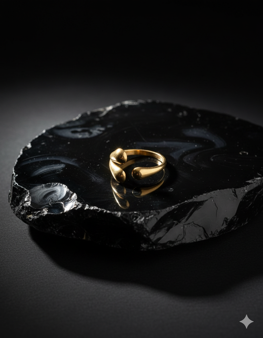 Golden Stainless Steel Ring