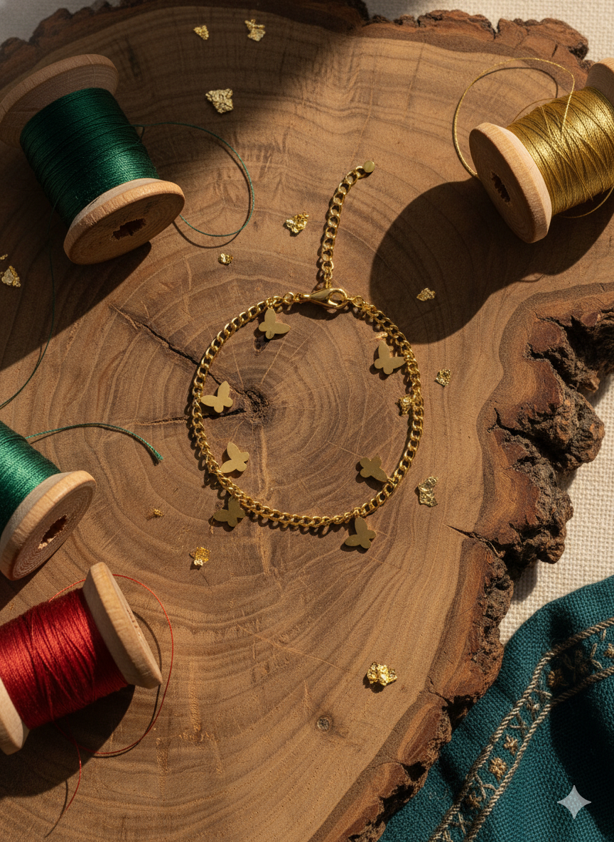 Golden Flower Bracelet