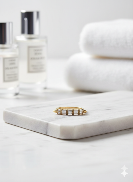 Five Stone Diamond Golden Ring