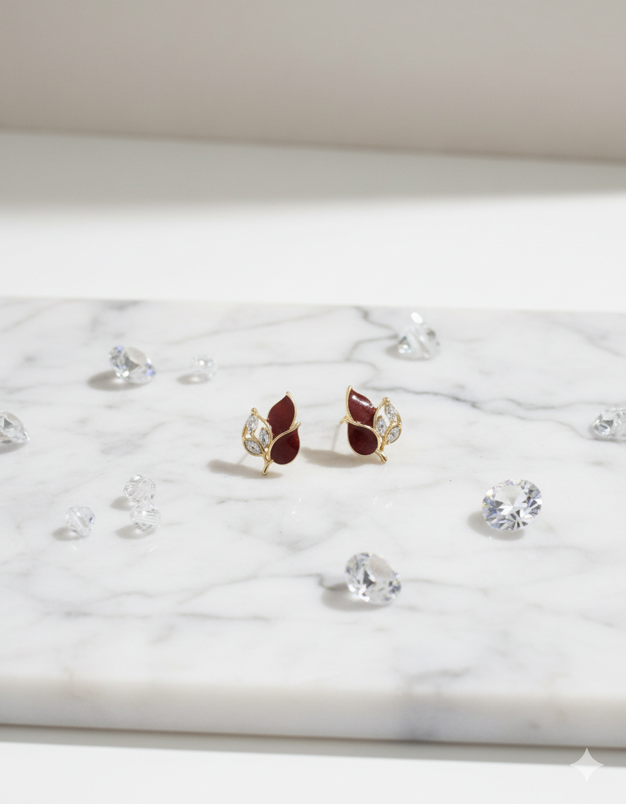 Blush Petal Studs Earring