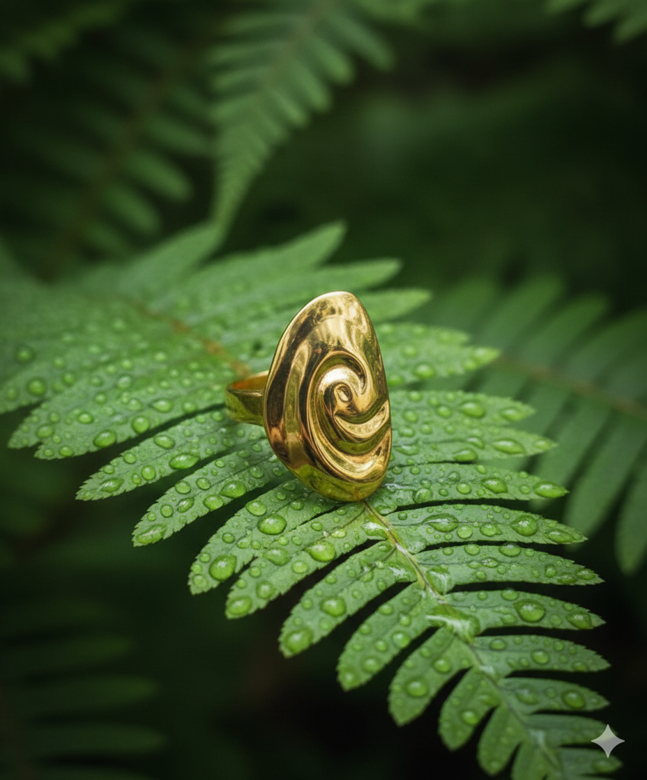 Golden Stainless Steel Ring