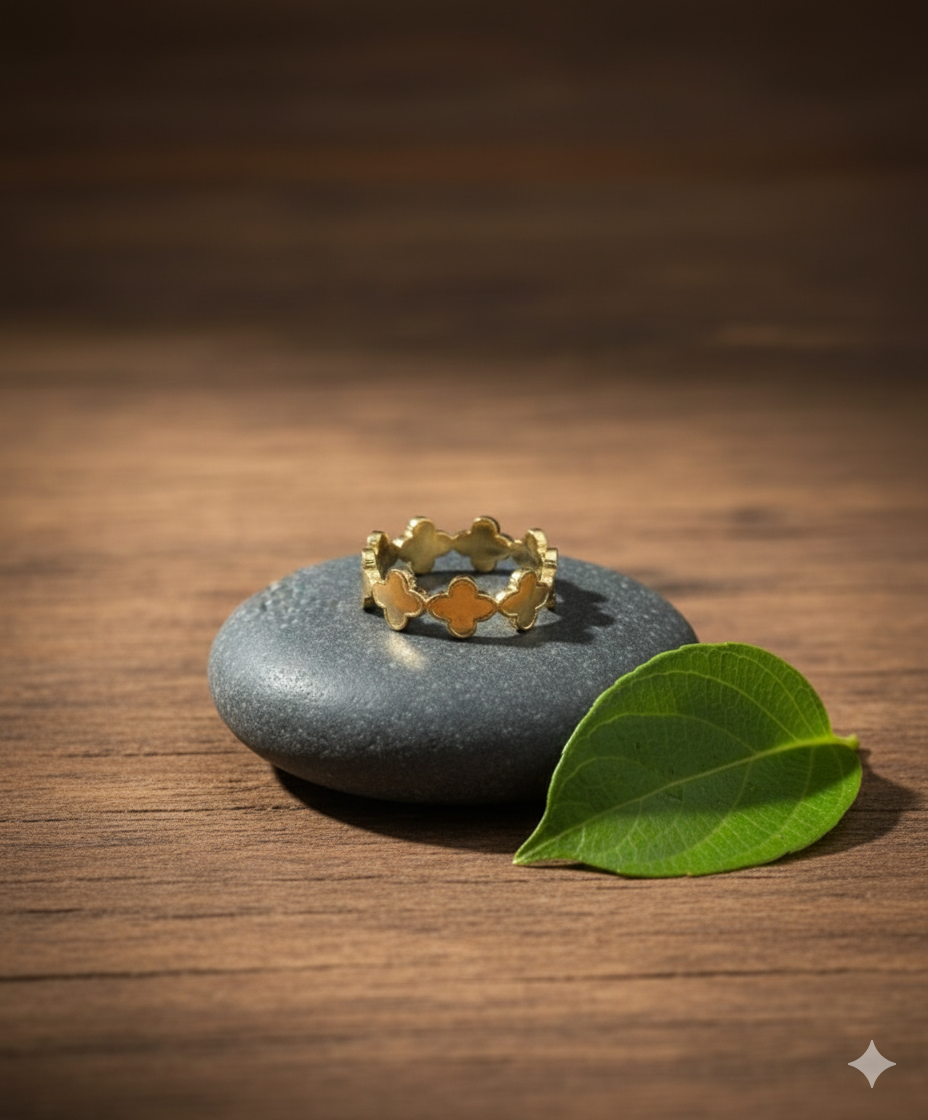 Golden Stainless Steel Ring