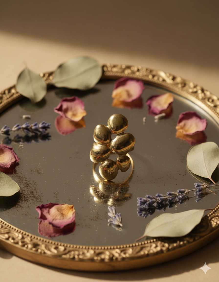 Golden Stainless Steel Ring