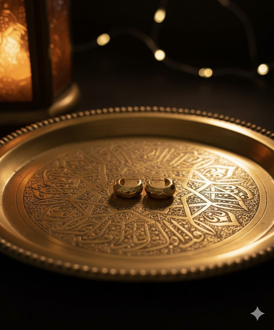 Golden Stainless Steel Earring