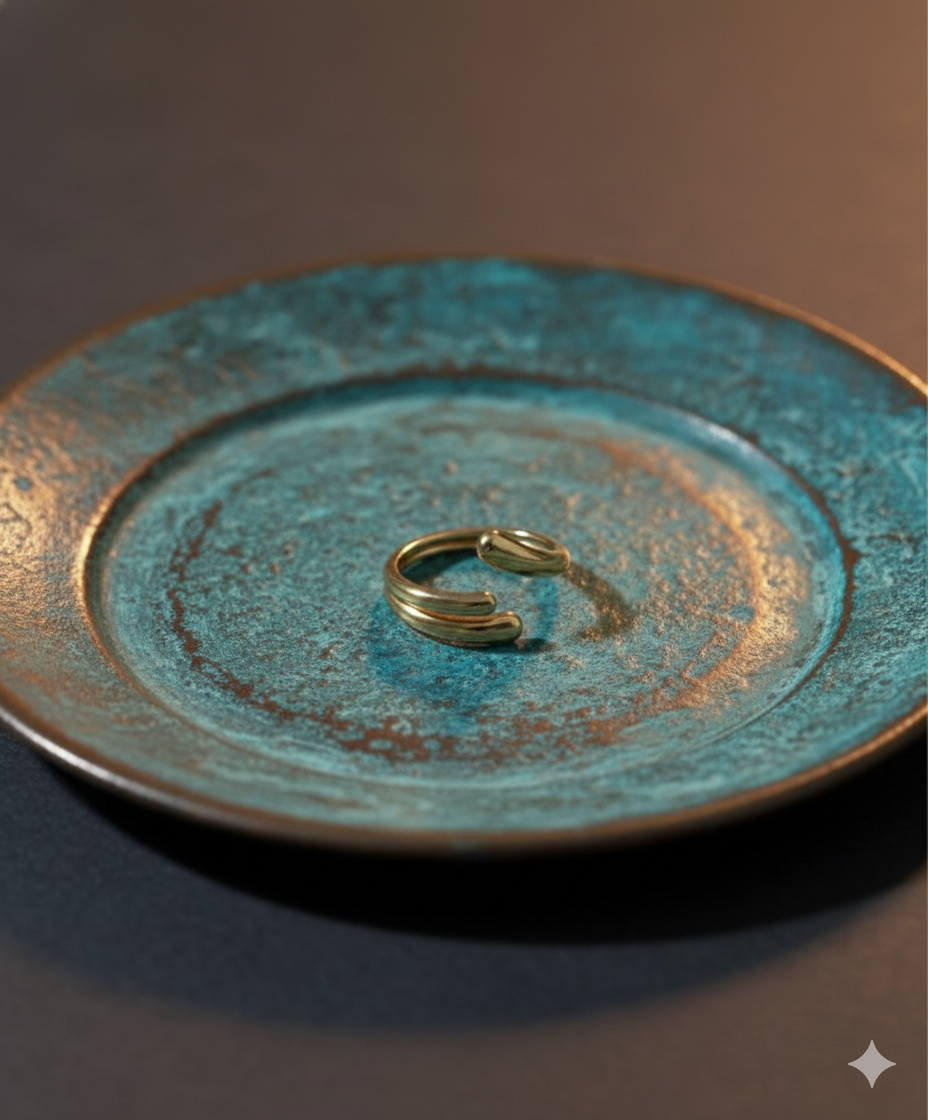 Golden Stainless Steel Ring