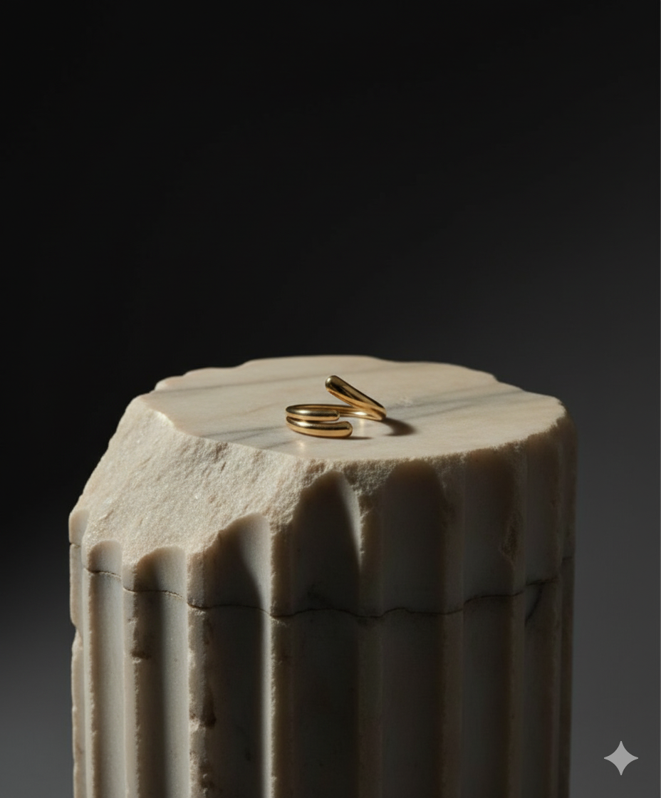 Golden Stainless Steel Ring