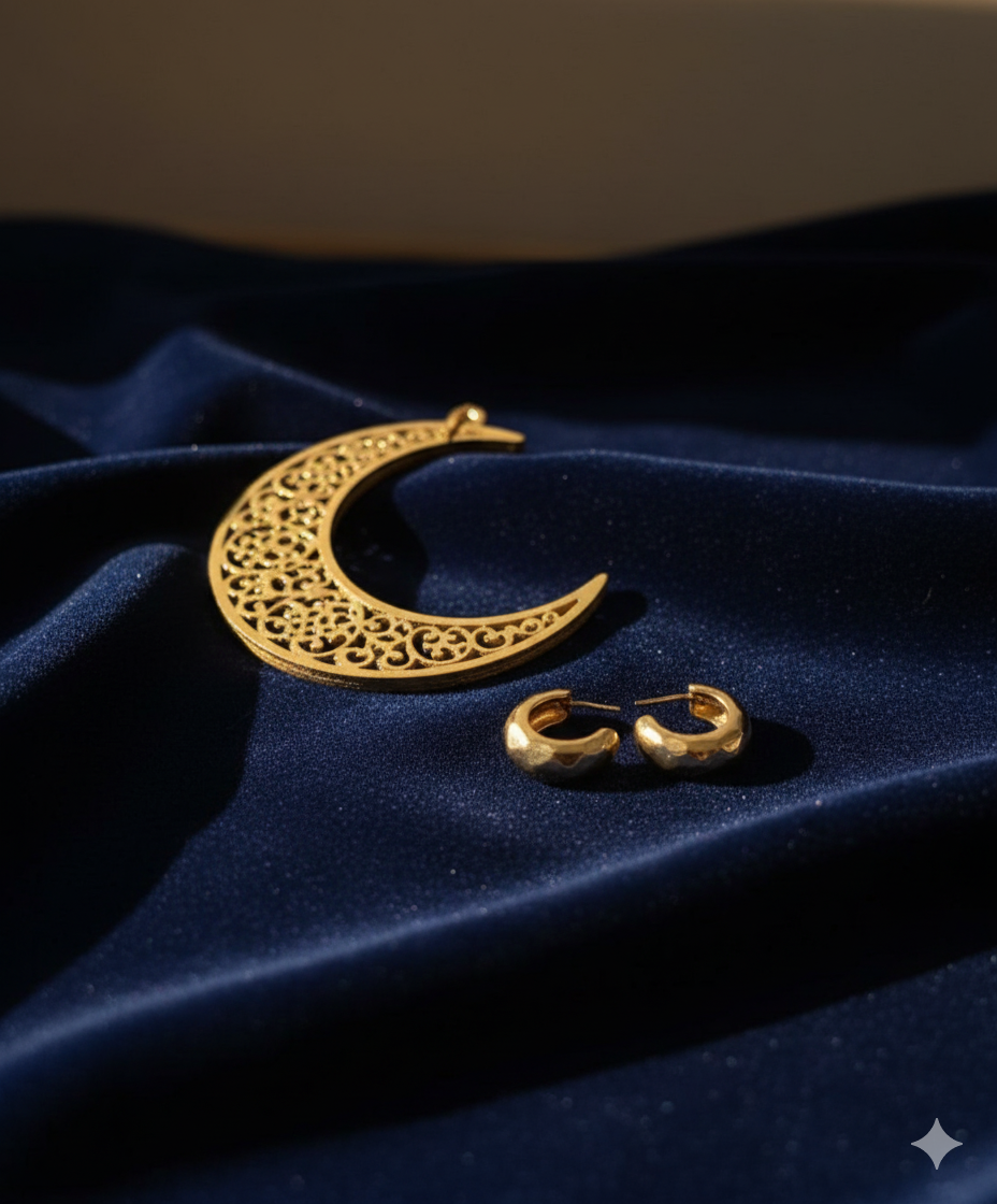 Golden Stainless Steel Earring