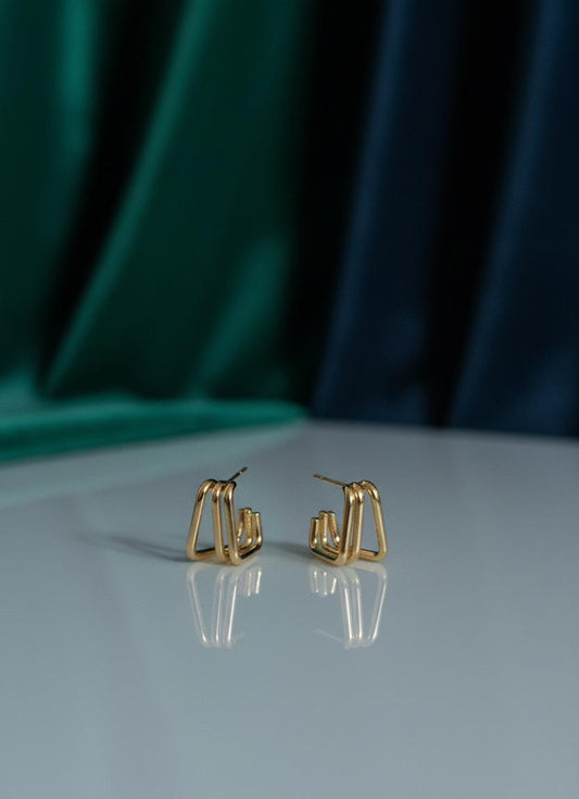 Golden Stud Earring