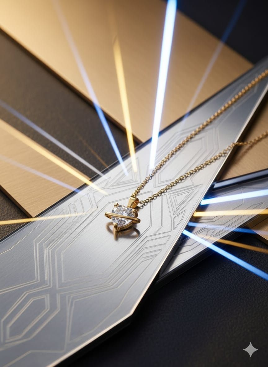 Golden Heart Shape Chain